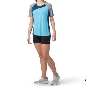 Smartwool Merino Sport 120 Sport Bike Short Sleeve Tee in Oceans Spray Heather